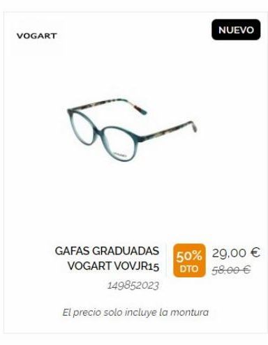 Oferta de Gafas graduadas  por 29€ en General Óptica