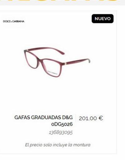 Oferta de Gafas graduadas  por 20100€ en General Óptica