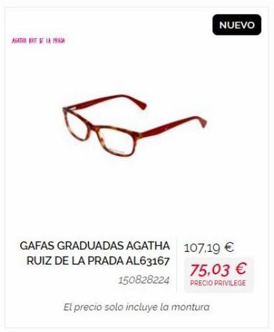 Oferta de Gafas graduadas  por 10719€ en General Óptica