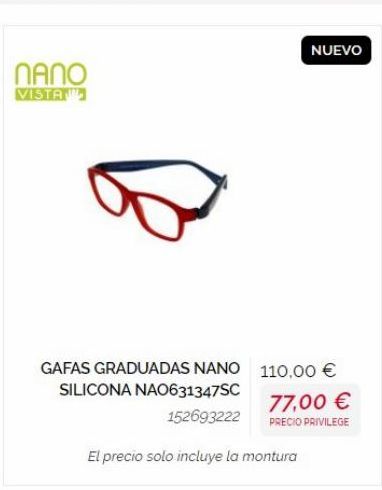 Oferta de Gafas graduadas  por 110€ en General Óptica