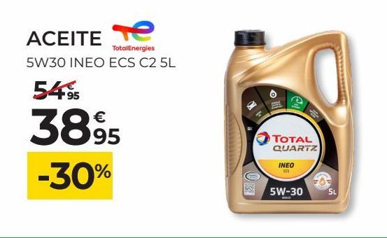 Oferta de Aceite para motor Total Quartz por 38,95€