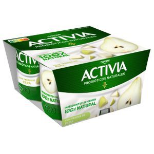 Oferta de "Activia Amb Pera Pack 4" por 3,09€ en Sorli