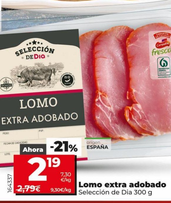 Oferta de Lomo adobado Campofrío por 2,19€