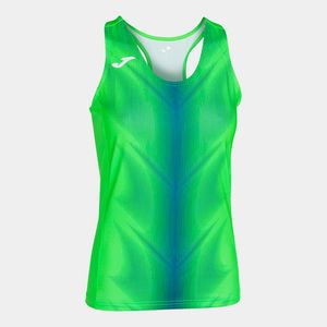 Oferta de Camiseta tirantes mujer Olimpia verde flúor royal por 14,7€ en Joma