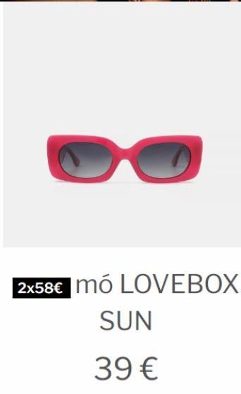 Oferta de 2x58€  Imó LOVEBOX  SUN  39 €  por 39€ en MultiÓpticas