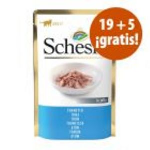 Oferta de Schesir bolsitas 24 x 85 g en gelatina en oferta: 19 + 5 ¡gratis! por 22,69€ en Zooplus