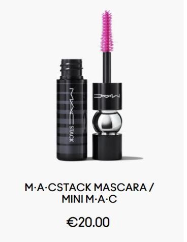Oferta de MAC STACK  M-A-CSTACK MASCARA / MINI M.A.C  €20.00   en Mac Cosmetics
