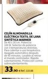 Oferta de Almohadilla eléctrica Lana por 3390€ en Coferdroza