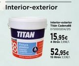 Oferta de Pintura plástica Titan por 52,95€ en Cadena88