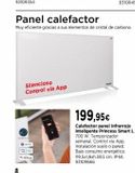 Oferta de Panel calefactor  por 199,95€ en Cadena88