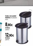 Oferta de Cubo con pedal Habitex por 12,9€ en Cadena88