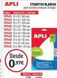 Oferta de Etiquetas apli por 0,97€ en Carlin