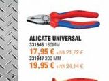 Oferta de Alicate universal Universal por 19,95€ en Optimus