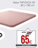 Oferta de Base tapizada de canapé por 65€ en ATRAPAmuebles