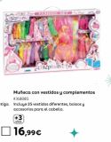 Oferta de Muñeca con Vestidos y Complementos por 16,99€ en ToysRus