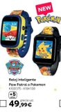Oferta de Reloj inteligente Paw Patrol o Pokemon por 49,99€ en ToysRus