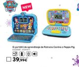 Oferta de El portátil de aprendizaje de Paw Patrol. o  Peppa Pig  por 39,99€ en ToysRus