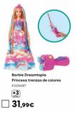 Oferta de Barbie - Muñeca Princesa Trenzas por 31,99€ en ToysRus