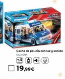 Oferta de Playmobil - Coche de policía con luz y sonido por 19,99€ en ToysRus