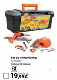 Oferta de Caja de herramientas con 30 accesorios por 19,99€ en ToysRus