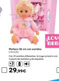 Oferta de LOVE BEBE' SET BAMB 36 CM por 29,99€ en ToysRus