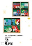Oferta de Puzzle figuras 3D madera por 9,99€ en ToysRus