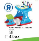 Oferta de Pupitre y Pizarra con Asiento por 44,99€ en ToysRus