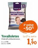 Oferta de Toallitas de limpieza Vitakraft por 3,79€ en TiendAnimal
