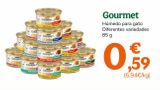 Oferta de Comida para gatos Gourmet por 0,59€ en TiendAnimal