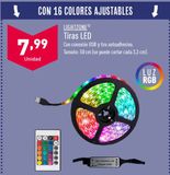 Oferta de Tiras LED LIGHTZONE  por 7,99€ en ALDI
