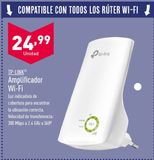 Oferta de Amplificador Wi-Fi TP-LINK  por 24,99€ en ALDI