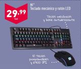 Oferta de Teclado mecánico y ratón LED NK  por 29,99€ en ALDI