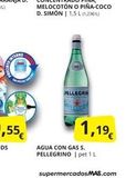 Oferta de Agua con gas  en Supermercados MAS