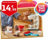 Oferta de Cafetera de juguete One Two Fun por 14,99€ en Alcampo