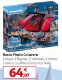 Oferta de Barco pirata Playmobil por 64,07€ en Alcampo