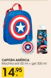 Oferta de Mochila Capitán América por 14,95€ en Eroski