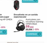 Oferta de Auriculares con micrófono gaming por 59,99€ en La tienda en casa