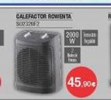 Oferta de Calefactor Rowenta por 4590€ en Milar