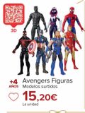 Oferta de Avengers figuras por 15,2€ en Carrefour