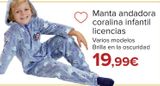 Oferta de Manta andadora coralina infantil Licencias  por 19,99€ en Carrefour