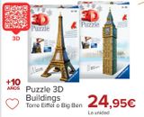 Oferta de Puzzle 3d Buildings  por 24,95€ en Carrefour