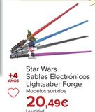 Oferta de Star Wars sables electrónicos Lightsaber Forge por 20,49€ en Carrefour