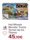 Oferta de Hot Wheels Monster Trucks Torneo de los Titanes por 45,1€ en Carrefour