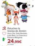 Oferta de Peluches la Granja de Zenón por 24,99€ en Carrefour