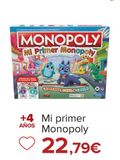 Oferta de Mi primer monopoly por 22,79€ en Carrefour