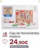 Oferta de Caja de Herramientas madera por 24,9€ en Carrefour