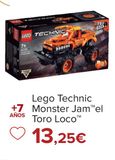 Oferta de Lego Technic Monster Jam el Toro Loco por 13,25€ en Carrefour