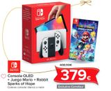 Oferta de Consola OLED + Juego Mario + Rabbit Sparks of Hope  por 379€ en Carrefour