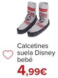 Oferta de Calcetines suela Disney Bebé  por 4,99€ en Carrefour