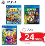 Oferta de Juegos PS4  por 24,9€ en Carrefour